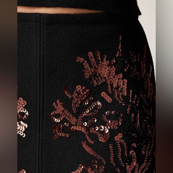NWT J CREW Collection embellished double-cloth midi pencil skirt - Picture 5 of 6